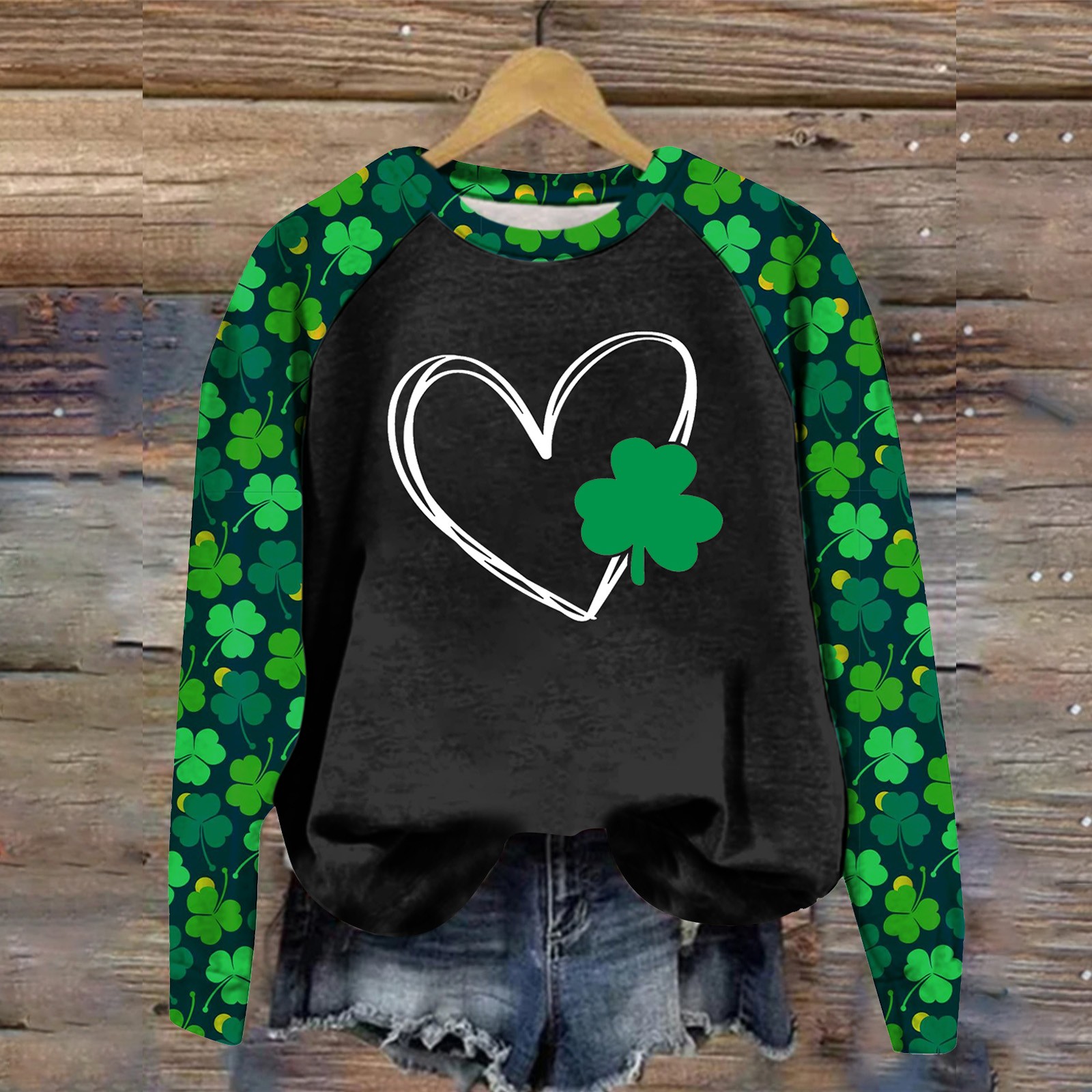 St Patricks Day Shirt Women St Day Long Sleeve Plunging Top Long Sleeve Shirts For Women